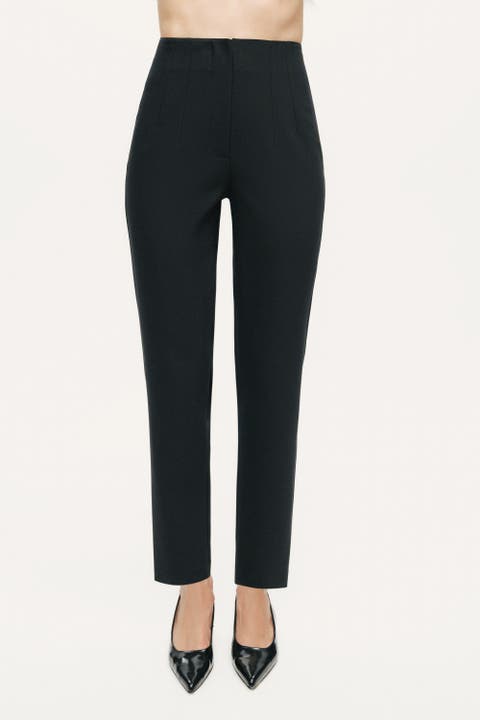 Sculpt High-Rise Cigarette Trousers