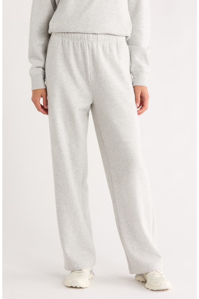 Ultracozy Fleece Straight Leg Sweatpants, Main, color, GREY LIGHT HEATHER