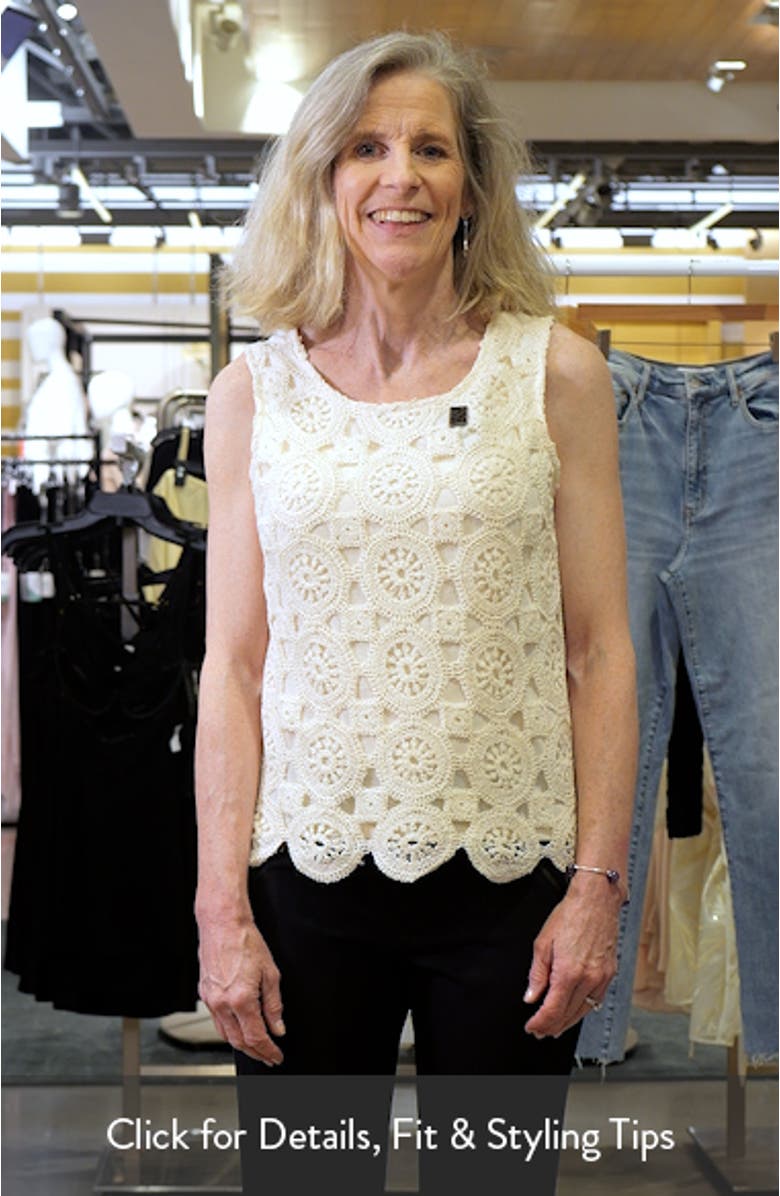 Crochet Front Cotton Tank, sales video thumbnail