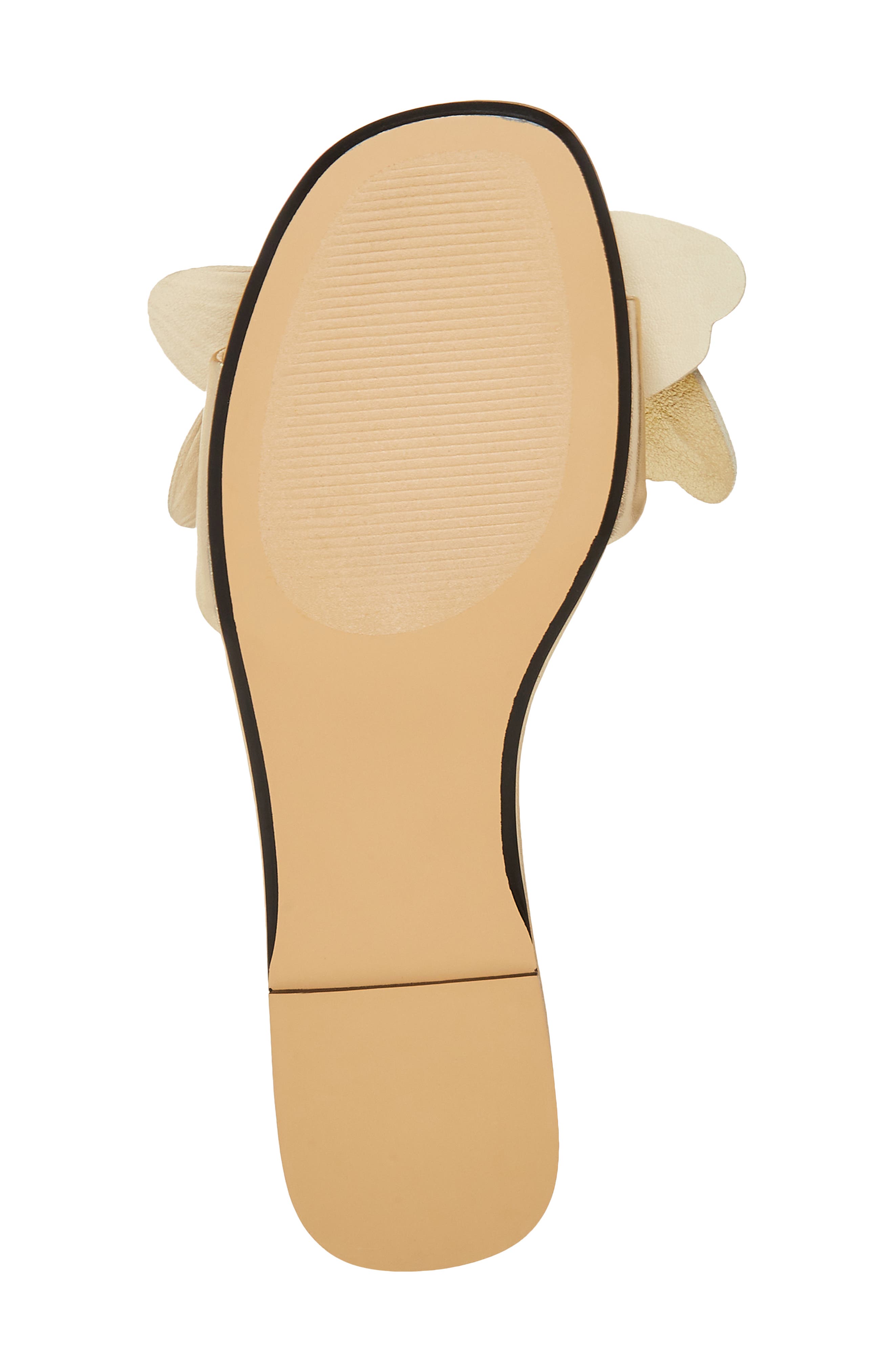 Melena Slide Sandal, Alternate, color, GOLD LEATH