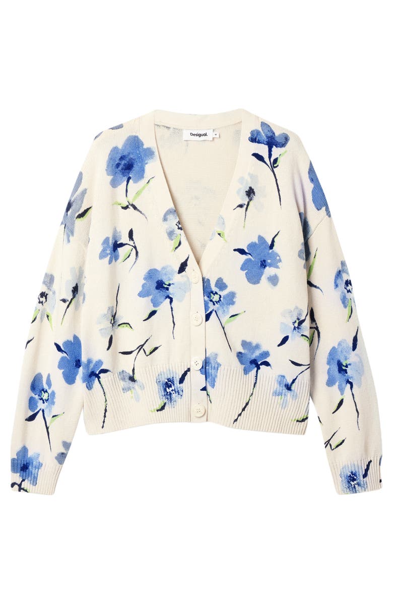 Desigual Oversize Floral Cardigan, Alternate, color,