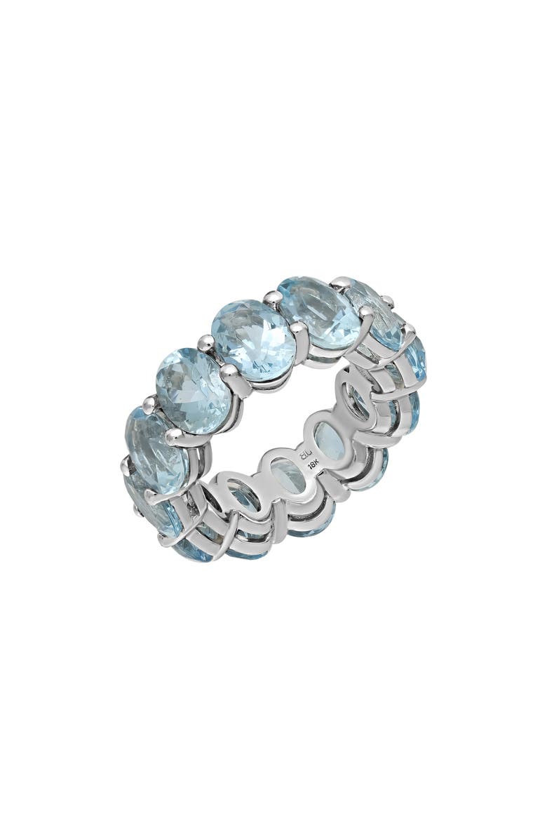 Bony Levy Oval Aquamarine Eternity Ring, Main, color, 