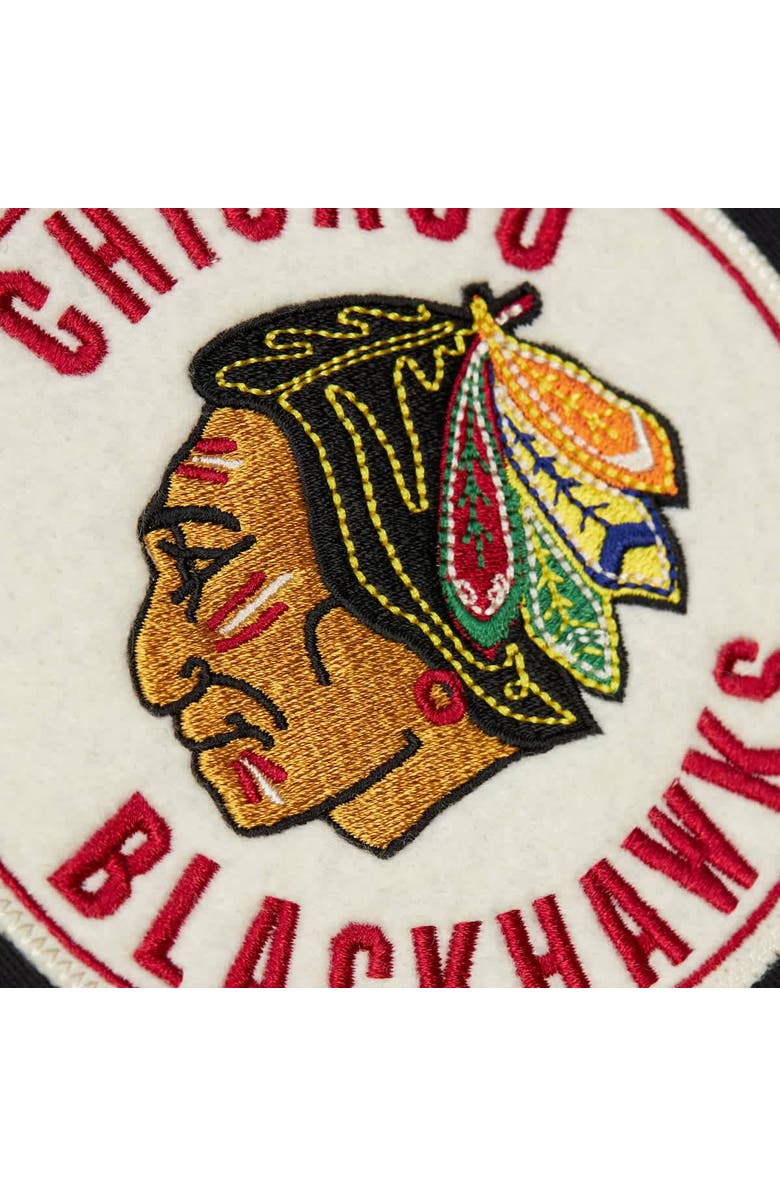 Mitchell & Ness Men's Mitchell & Ness Black Chicago Blackhawks Vintage Coaches Cotton Twill Full-Zip Jacket, Alternate, color, 