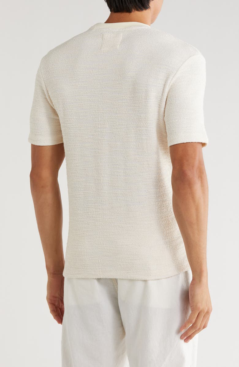 DENIM AND FLOWER Textured T-Shirt, Alternate, color, Oatmeal