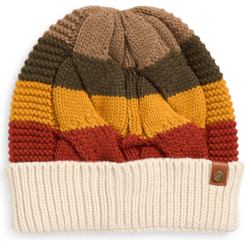 Frye Patchwork Cable Knit Beanie In Multi