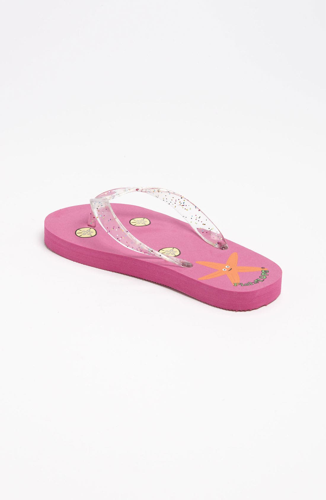 'Starfish Lights' Flip Flops, Alternate, color, HOT PINK