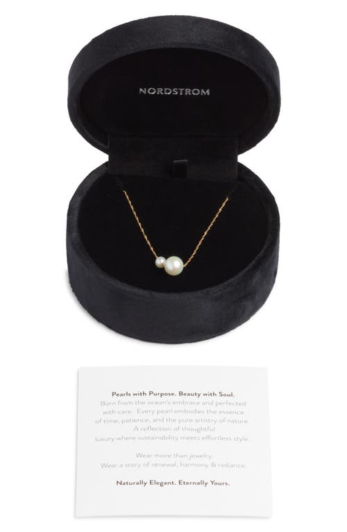 Nordstrom Freshwater Pearl Necklace In Gold