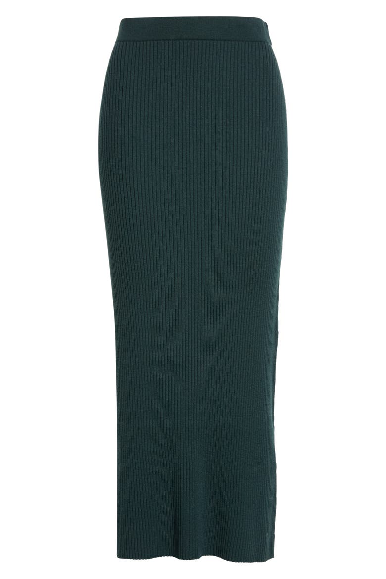 Valiant Merino Wool Straight Sweater Skirt, Main, color, BOTTLE GREEN