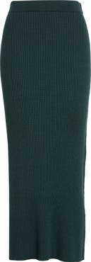 Zimmermann Valiant Merino Wool Straight Sweater Skirt
