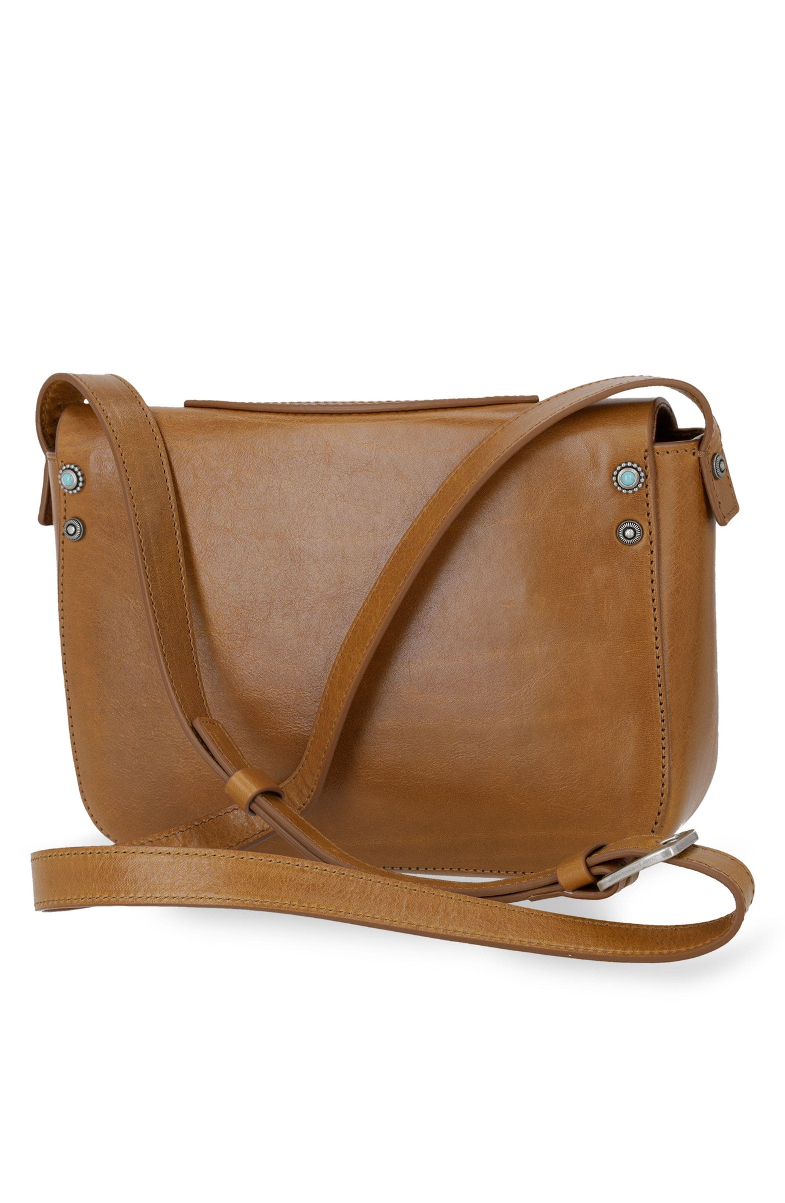 Fortela Turquoise Whisky Leather Bag, Alternate, color, Light Brown