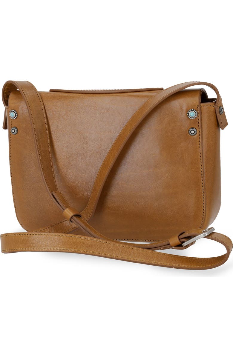 Fortela Turquoise Whisky Leather Bag, Alternate, color, Light Brown