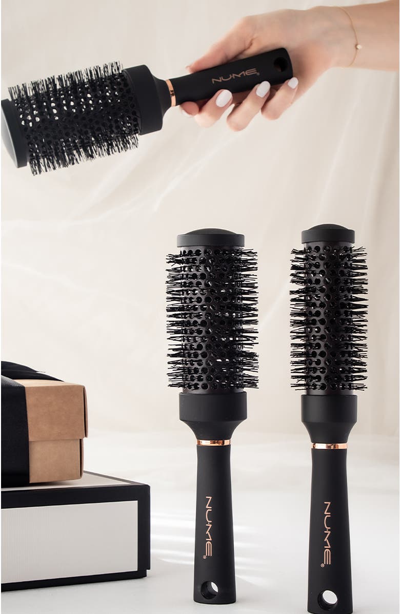 NUME Ionic Round Brush, Alternate, color, Black