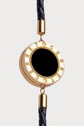CERRET 24K Gold Plated With Black Enamel Luxury Safety Bracelet
