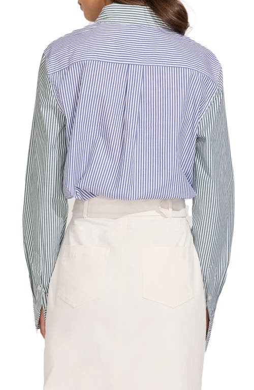 Solid & Striped The Lauren Cotton Button-up Shirt In Multi Stripe