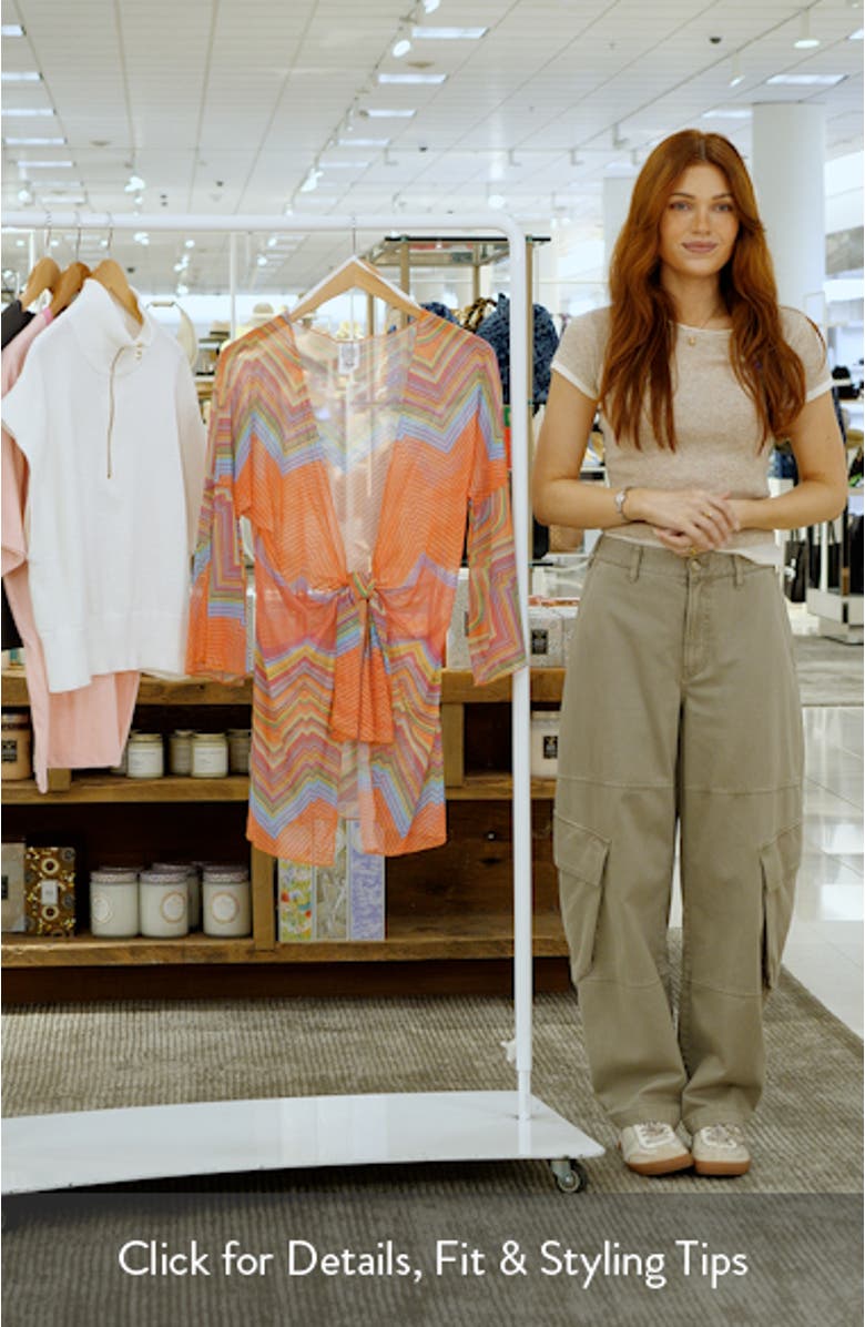 Summer Sunrise Tie Front Tunic, sales video thumbnail