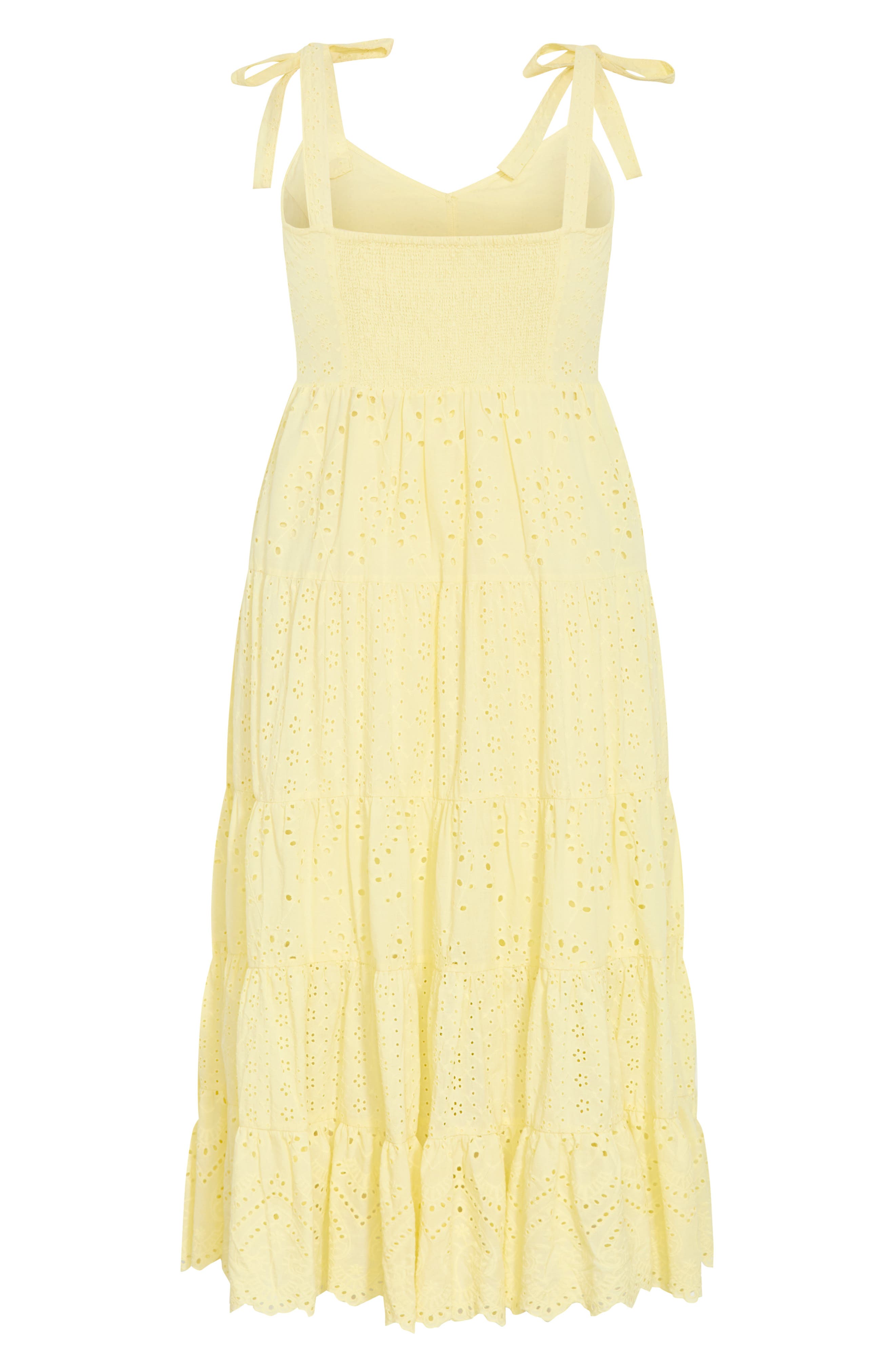 City Chic Allegra Eyelet Lace Midi Sundress (Women) | Nordstrom