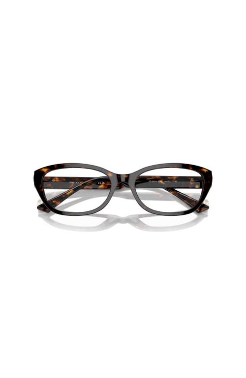 Jimmy Choo 53mm Oval Optical Glasses In Brown