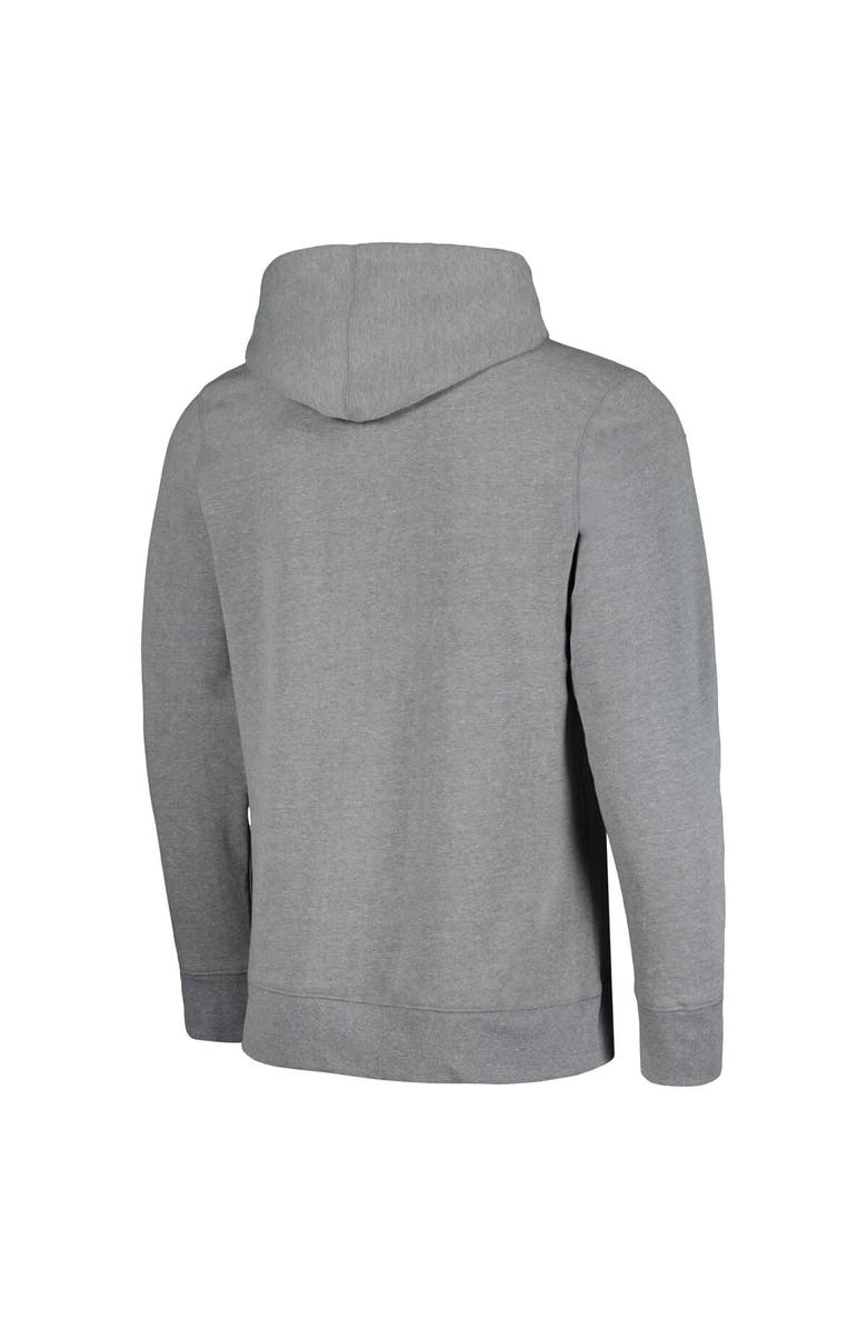 HOMEFIELD Men's Homefield Heather Gray Purdue Boilermakers Vintage Swingin' Purdue Pete Tri-Blend Pullover Hoodie, Alternate, color, 