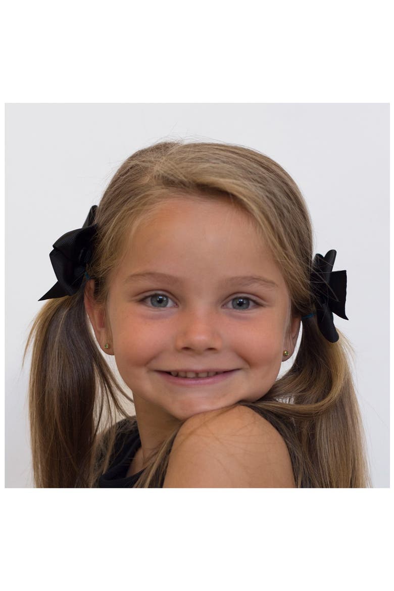 Bow Clips, Alternate, color, BLACK