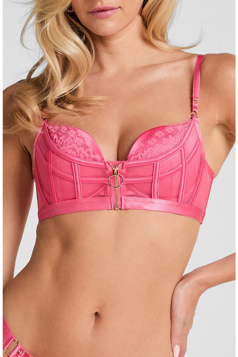 Sable Underwire Push-Up Bra, Main, color, CAMELLIA ROSE