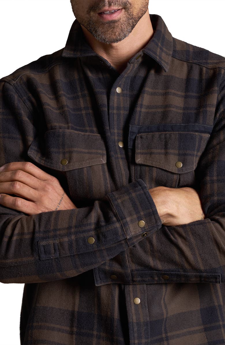 Rowan Axel Flannel Shirt Jacket, Alternate, color, Hickory Plaid