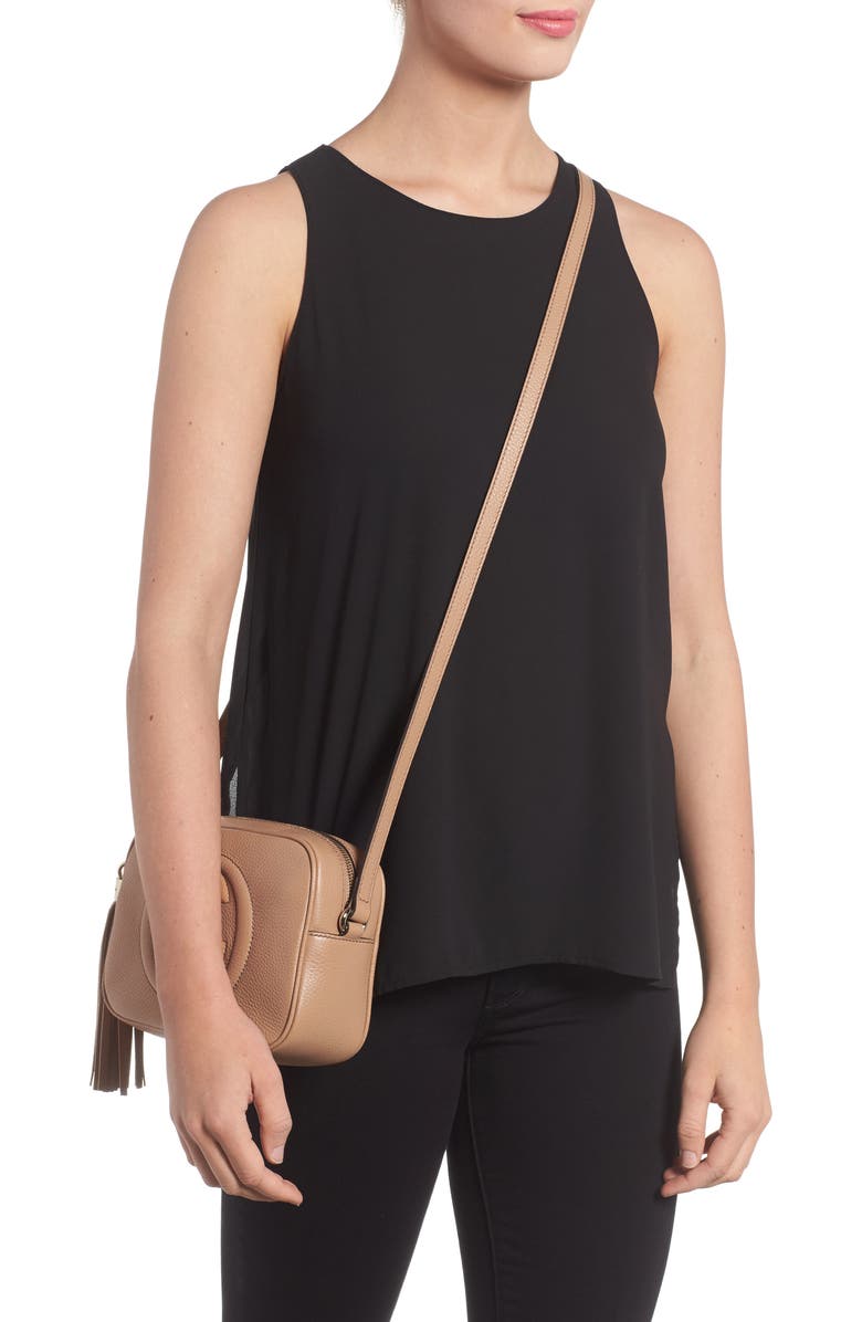 Gucci Disco Leather Bag, Alternate, color,