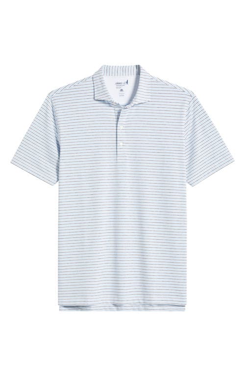 Johnnie-o Vik Stripe Prep-formance Polo In Navy