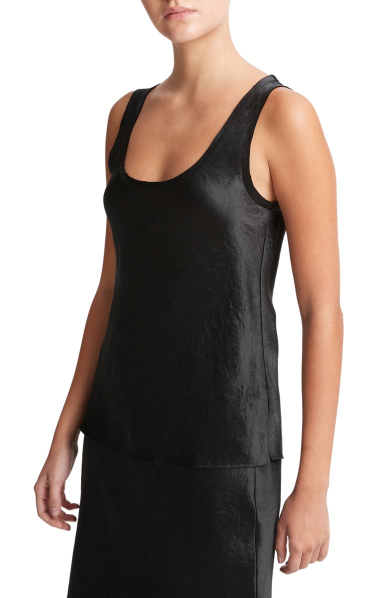 Vince Raw Edge Satin Tank, Alternate, color,