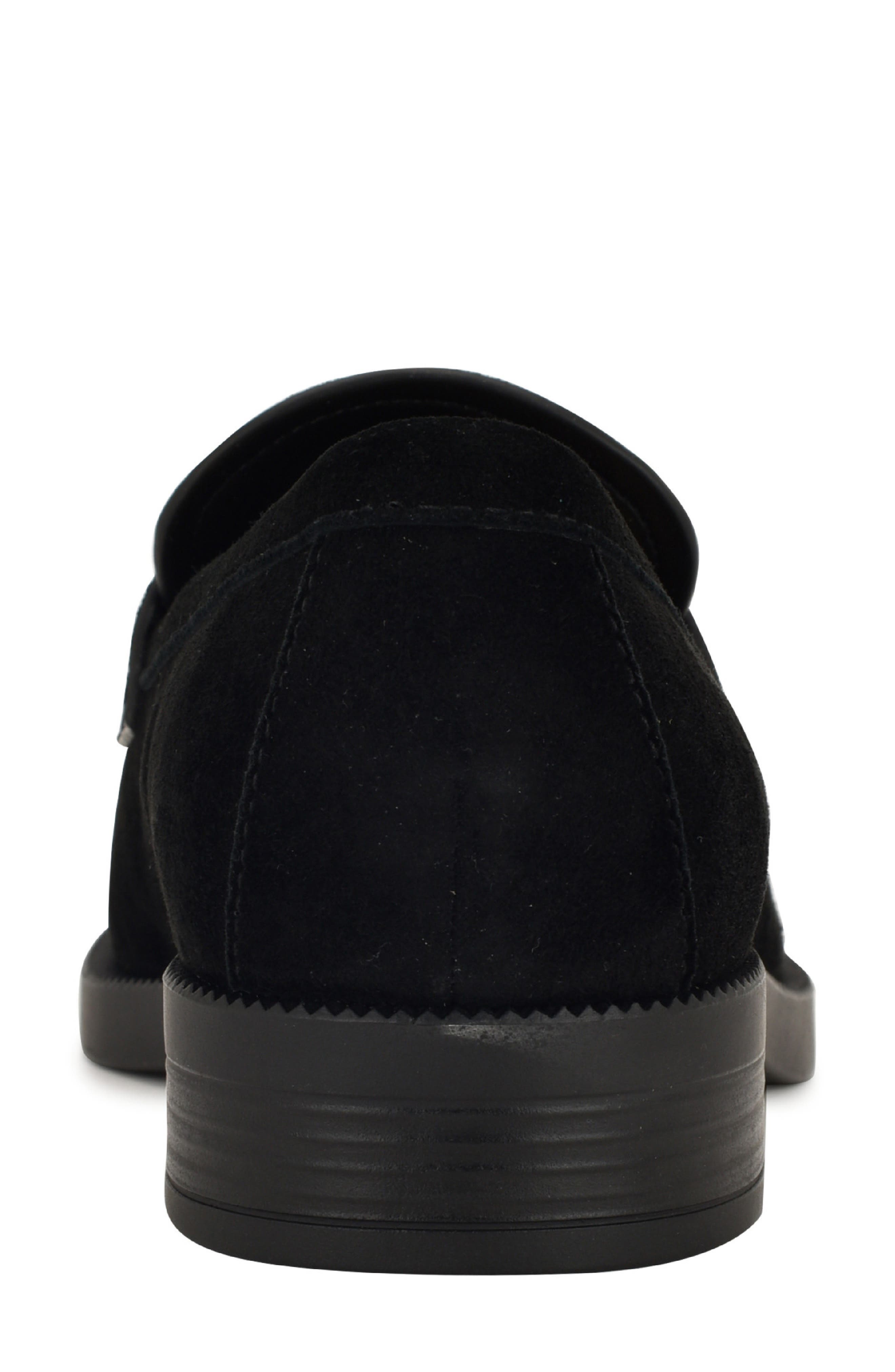Nine West Berg Penny Loafer, Alternate, color, Black Suede