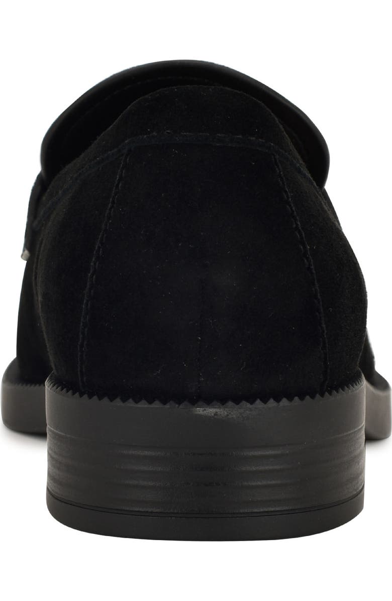 Nine West Berg Penny Loafer, Alternate, color, Black Suede
