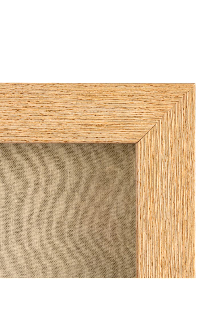 Wood and Glass Framed Paper Shadow Box Wall Décor, Blue and Tan, Alternate, color, Blue