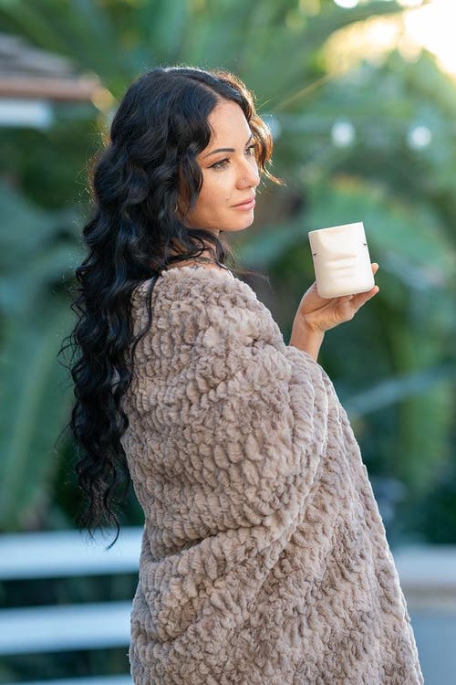 Sea To Me Blankets Napa Valley Nirvana Faux Fur Throw Blanket In Brown