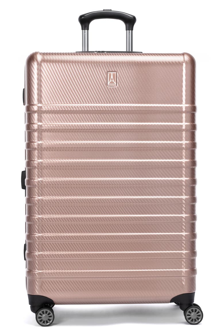 Rollmaster™ Lite 28-Inch Expandable Hardside Spinner Luggage, Main, color, ROSE CARBON FIBER
