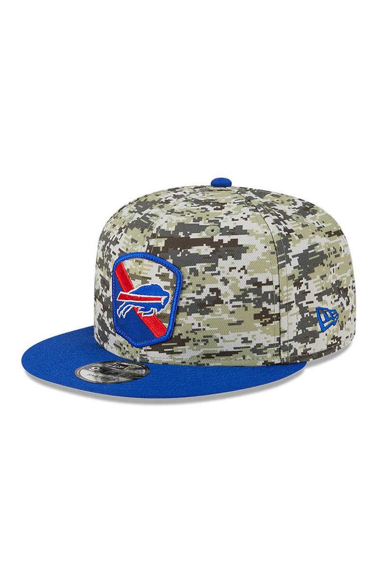 New Era Men's New Era  Camo/Royal Buffalo Bills 2023 Salute To Service 9FIFTY Snapback Hat, Alternate, color, 