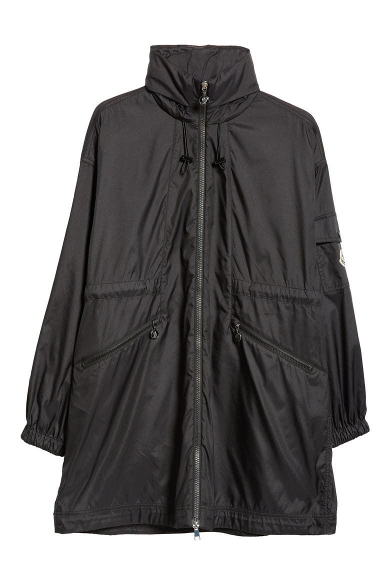 Adhemar Longline Hooded Parka, Alternate, color, BLACK
