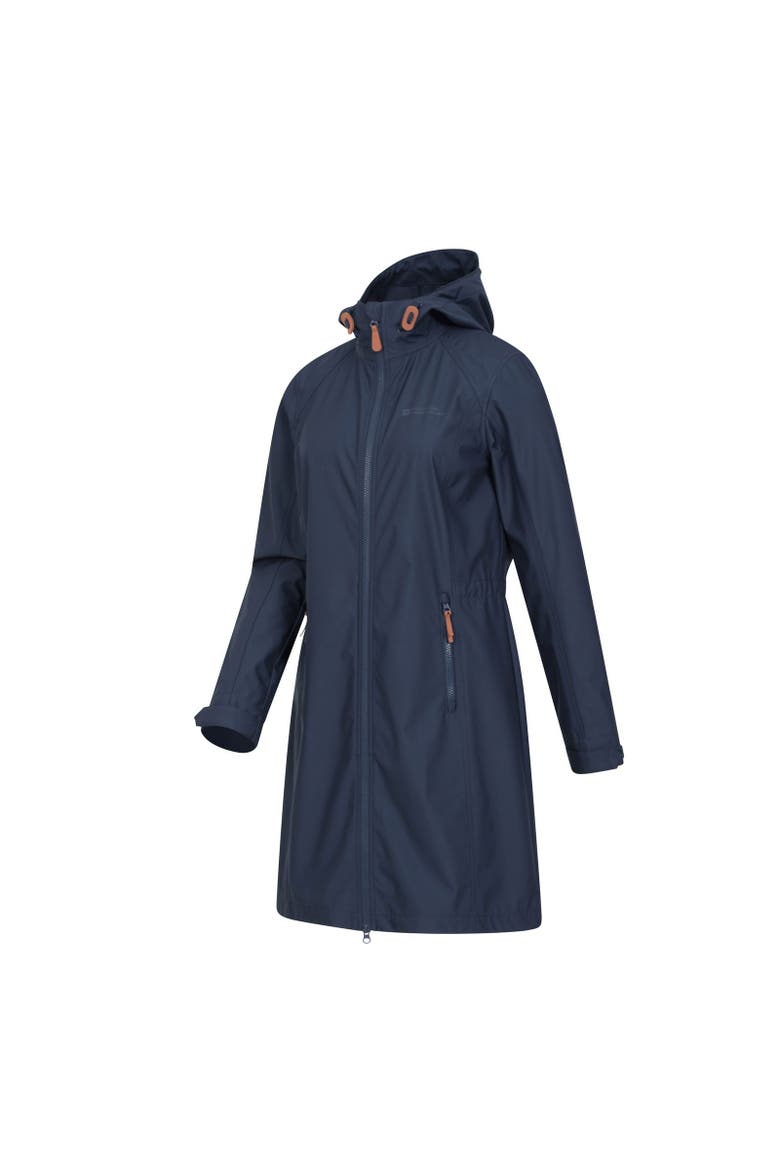 Ioana Longline Soft Shell Jacket, Alternate, color, Navy