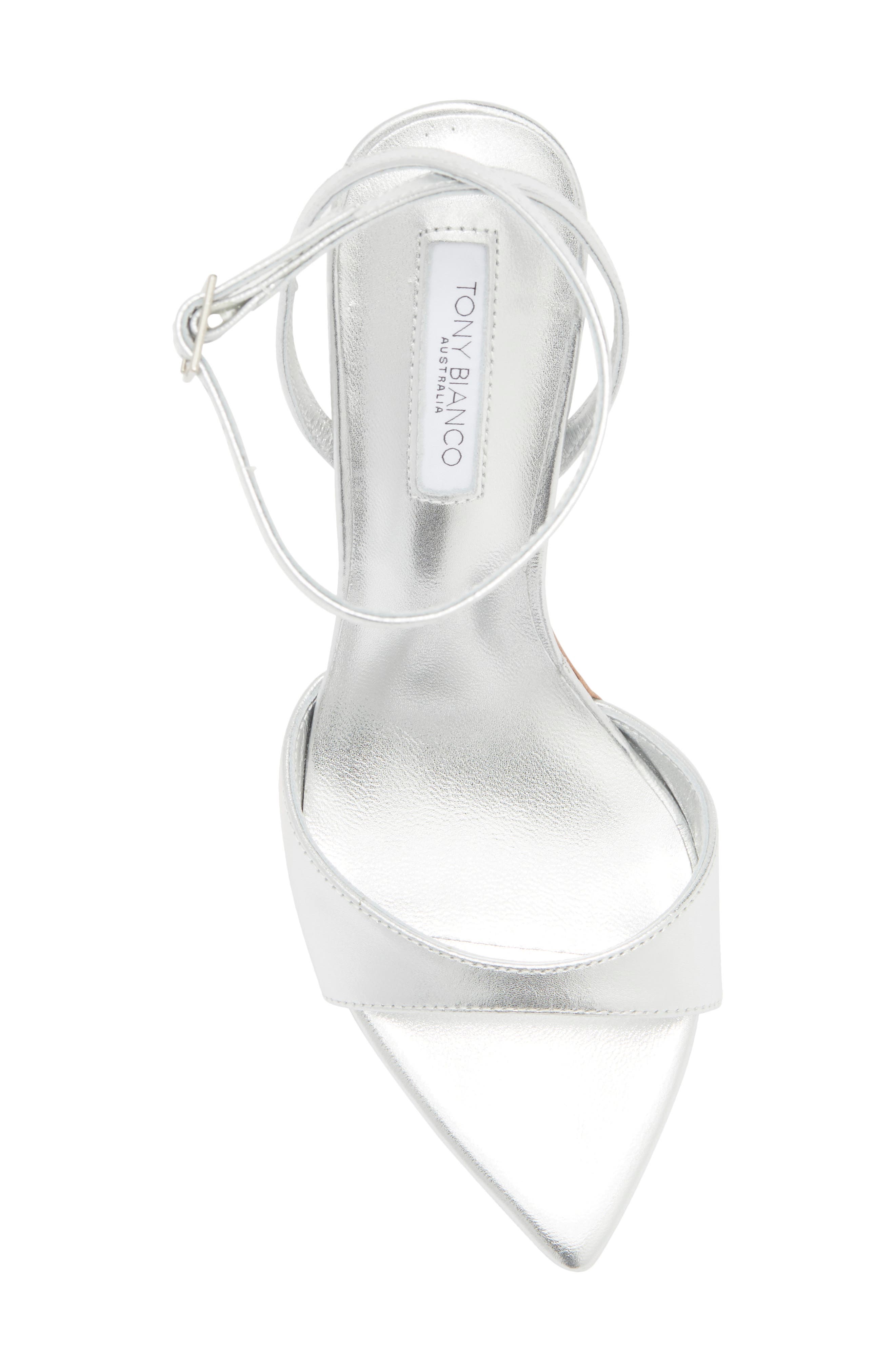 Tony Bianco Molly Loafer, Alternate, color, Silver Nappa Metallic