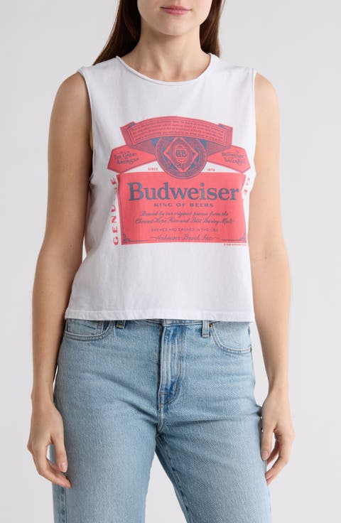 Budweiser Label Cotton Muscle Tank