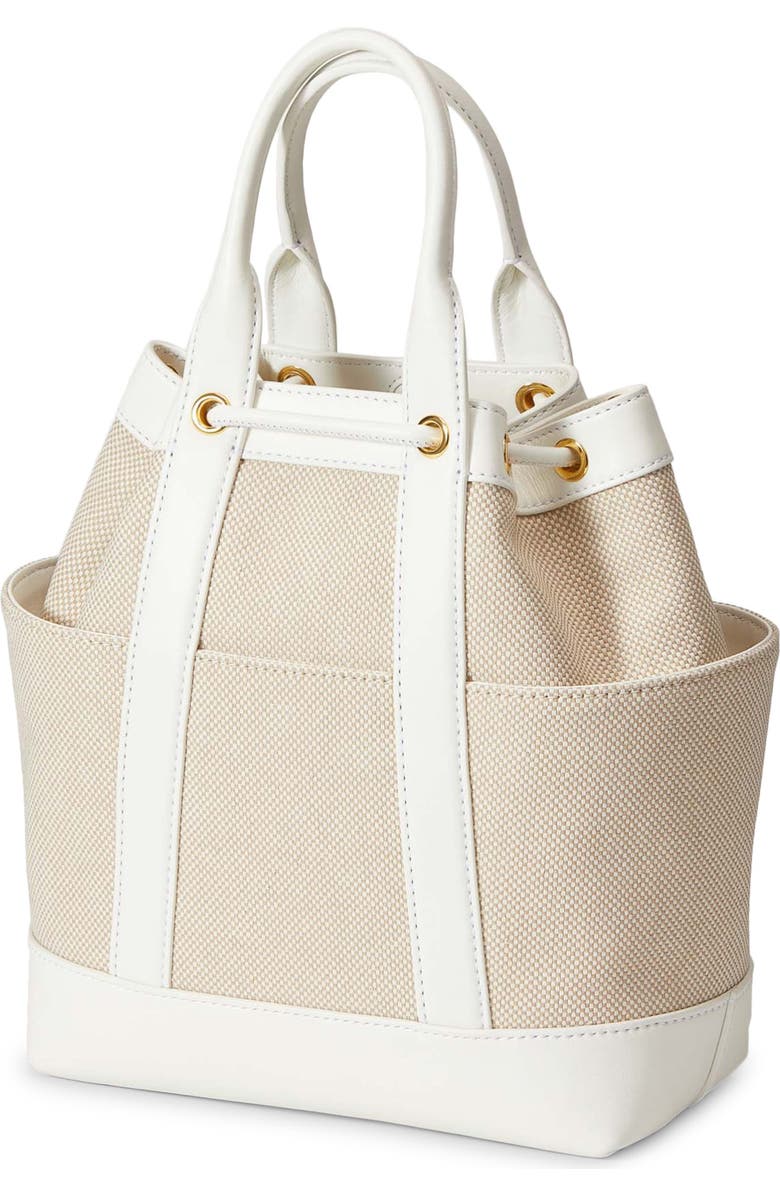 Veronica Beard Goody Bag Mixed Media Bucket Bag, Alternate, color,