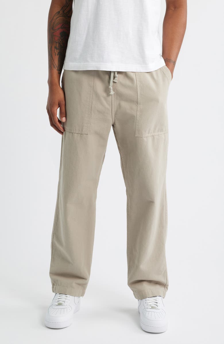 Service Works Organic Cotton Canvas Drawstring Chef Pants, Main, color, Stone