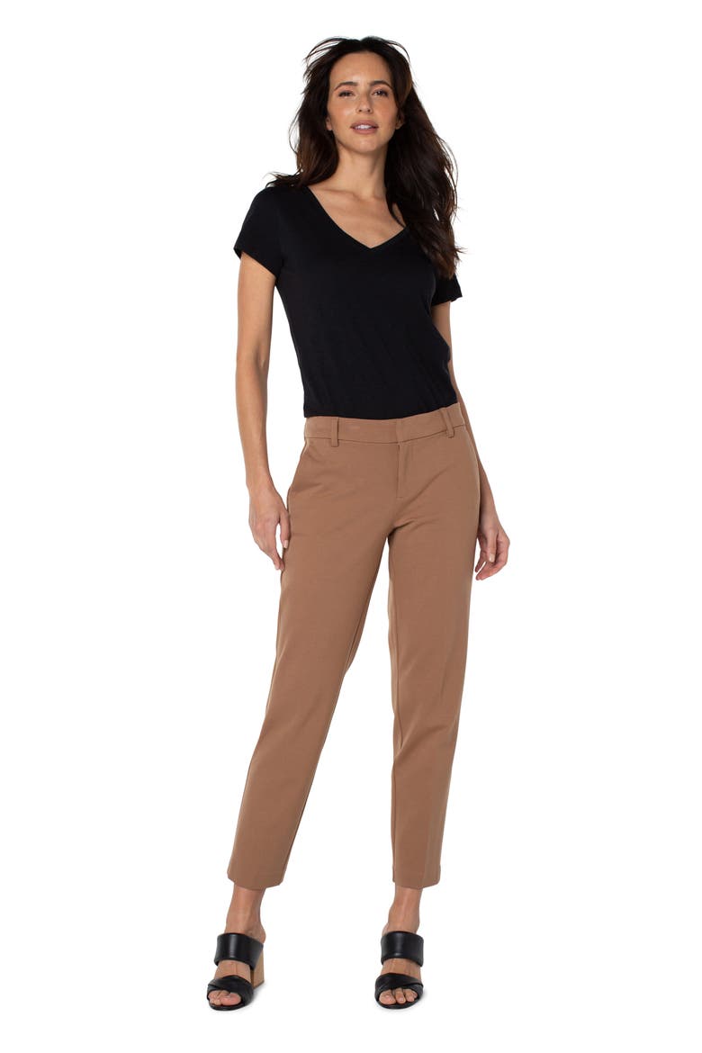 Kelsey Tall Knit Trousers, Alternate, color, MAPLE