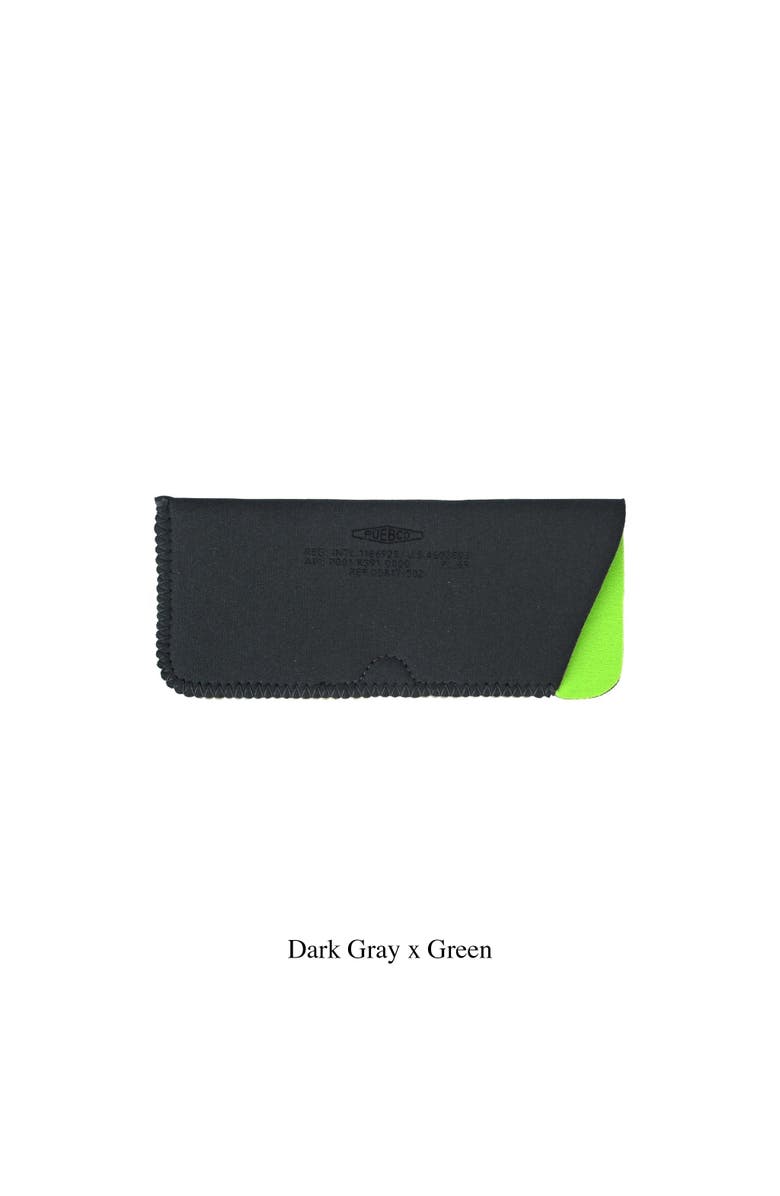 PUEBCO Glasses Sleeve, Alternate, color, Dark Gray X Green