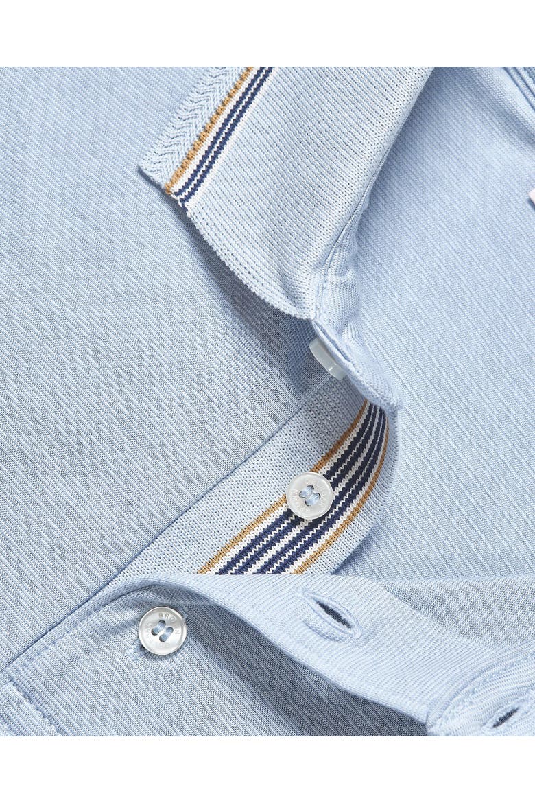 Dominic Tipping Polo Shirt, Alternate, color, Light Sky Pool