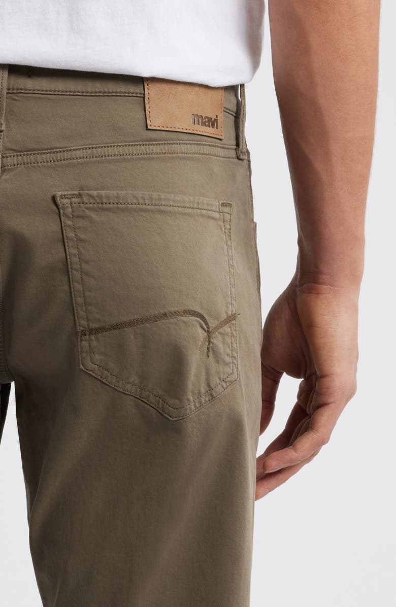 Mavi Jeans Matt Relaxed Straight Leg Twill Pants, Alternate, color, Olive Casual Twill