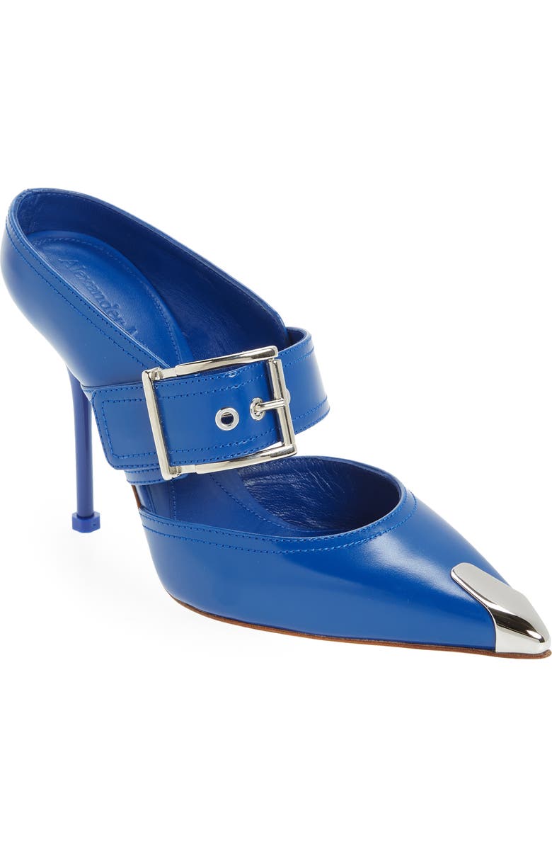 McQueen Punk Pointed Toe Mule, Main, color,