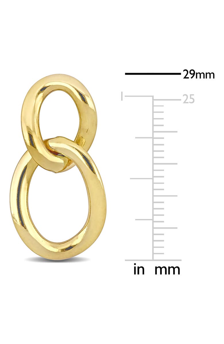 DELMAR Open Oval Double Link Earrings, Alternate, color, 