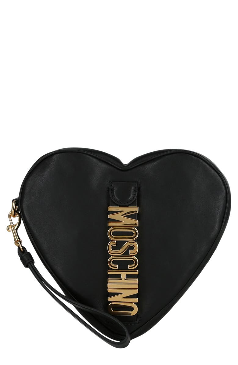 Moschino Logo Heart Wrislet, Main, color, 