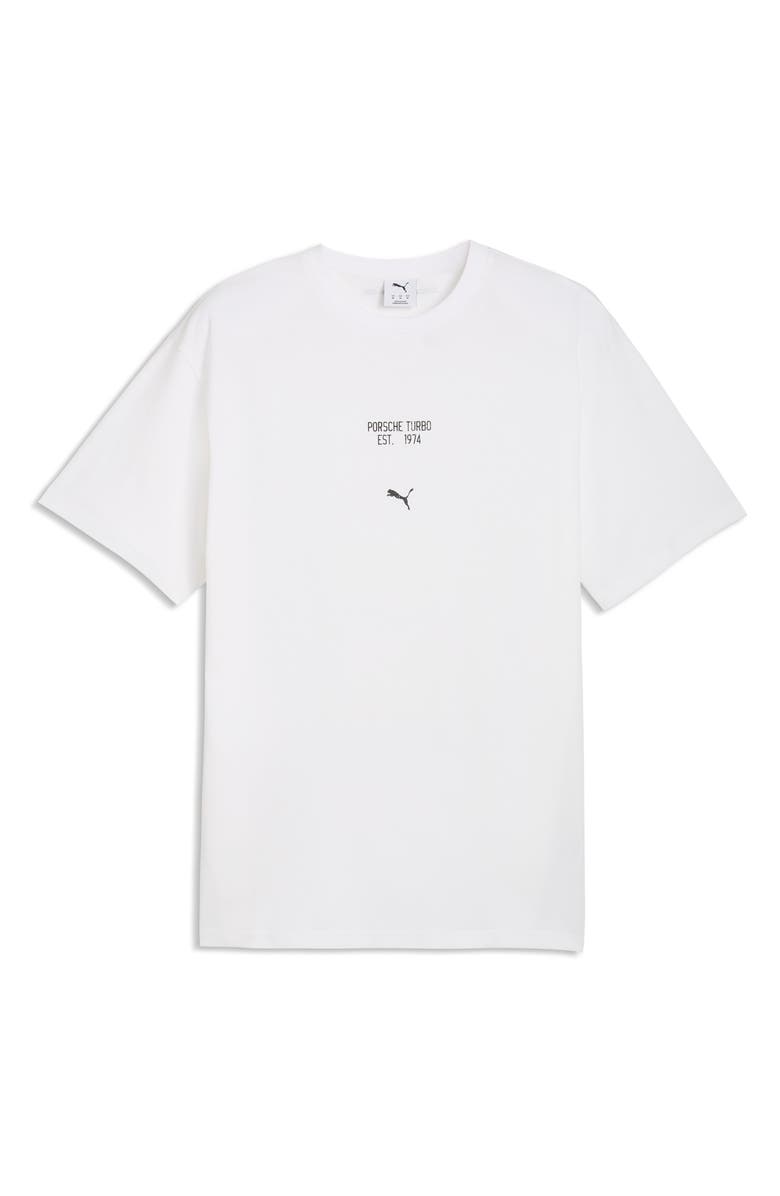 PUMA Porsche Race Americana Cotton Graphic T-Shirt, Main, color, Puma White