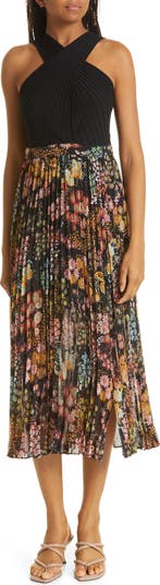 ted baker aquila pleated dress Ted Baker | Dresses | Ted Baker Aquila Cross Front Pleated Knit Bodice Dress  Euc