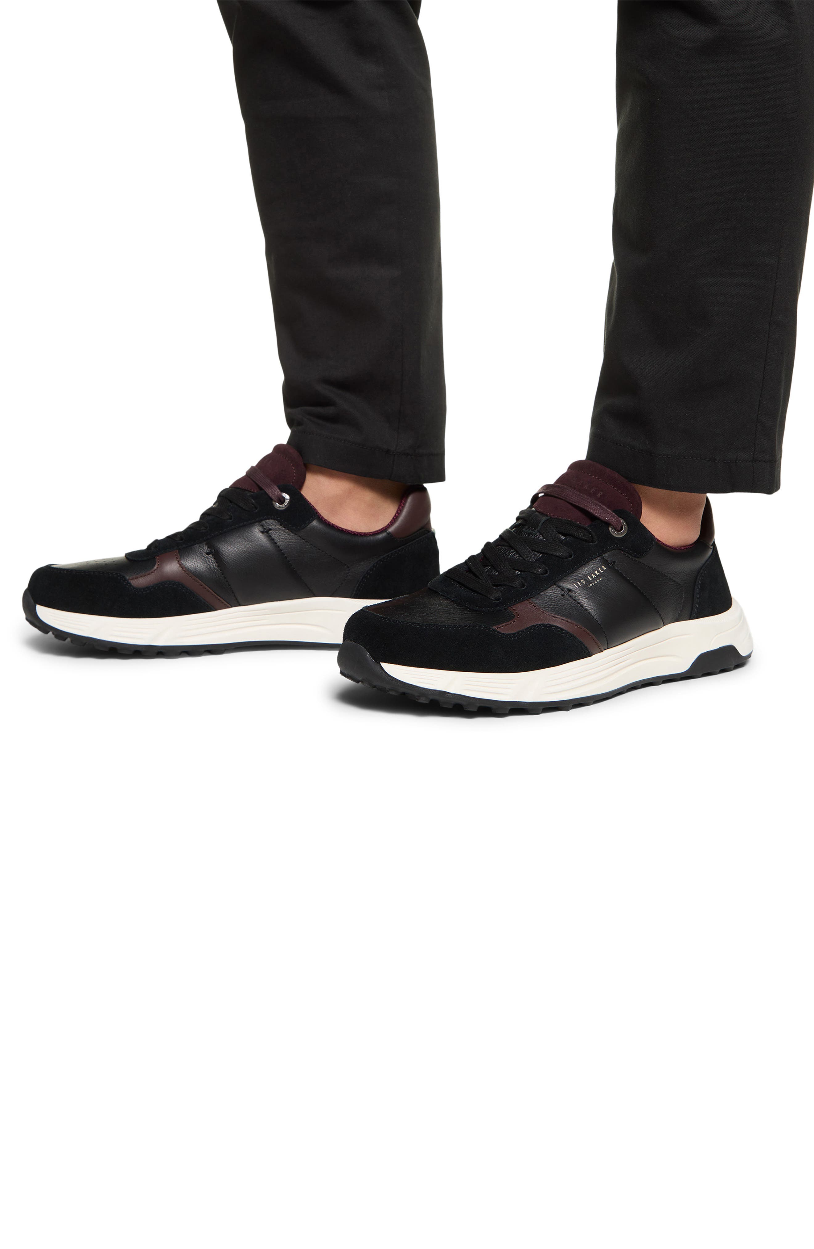 Ted Baker London Keston Sneaker, Alternate, color, Open Black
